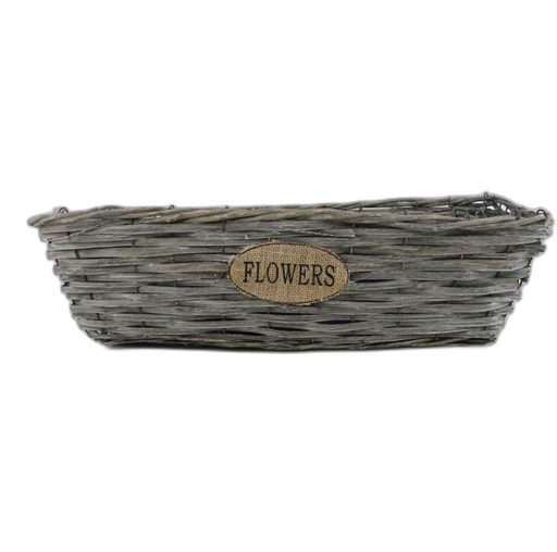 [1722] jardinière rectangulair set3 'flowers'