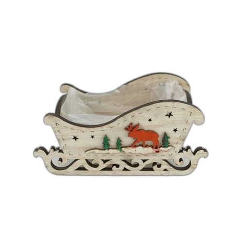[21624] slee hout naturel rood detal
