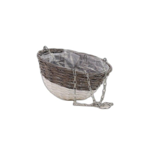 [2530] panier suspension gris-blanc D30