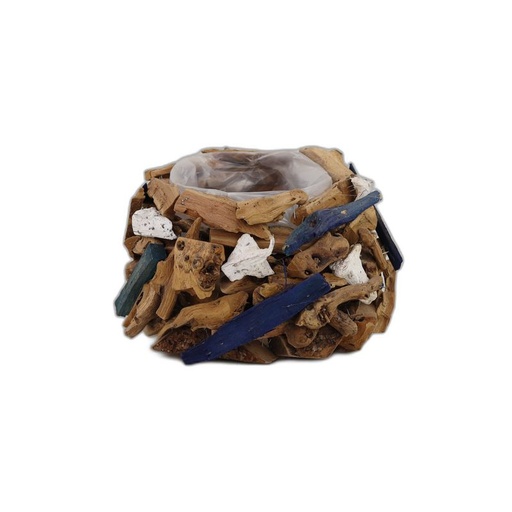 [2933] boule bois flotté mix coleur