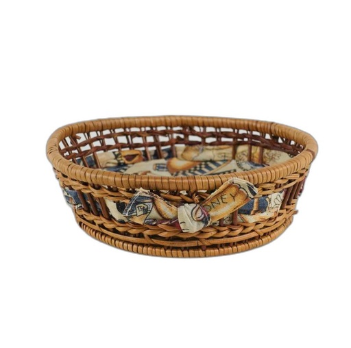 [30009] panier rond tissue café petit