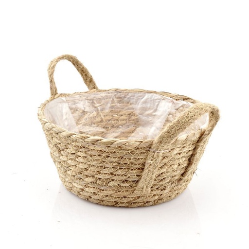 [31-603] mand stro met jute oren L