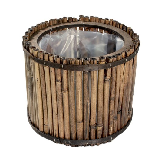 [32-723] Bamboe rond planter L