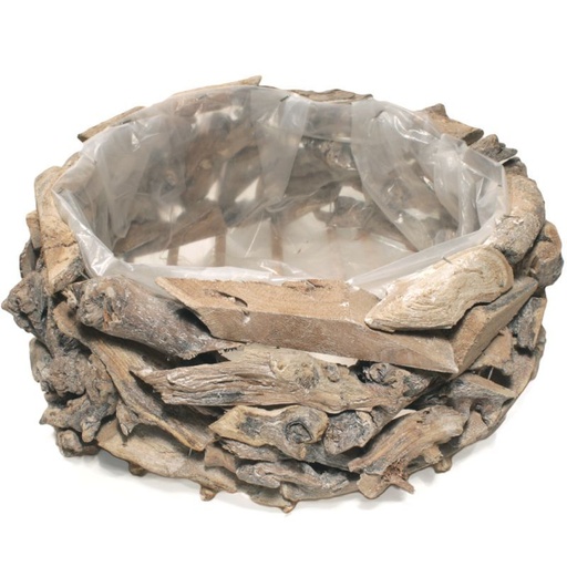 [33-583] couronne bois flotté grand cérusé