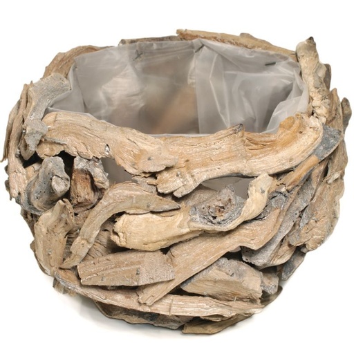 [33-708] boule bois flotté M céruse