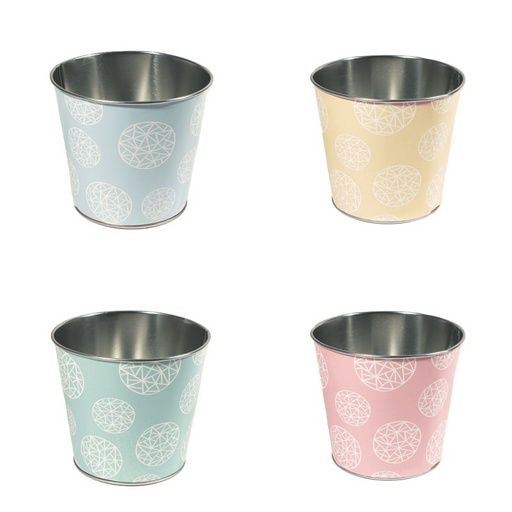 [40-487] zink rond emmer Geo colour assorti D12.5