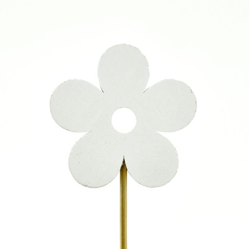 [460104] :pic en bois fleur blanc 12pcs