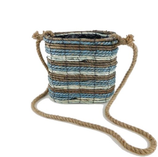 [55002000] sac a main feuille de maïs ovale