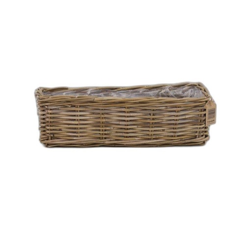 [710-002] kubu rotin jardinière rectangulair 50x17h16