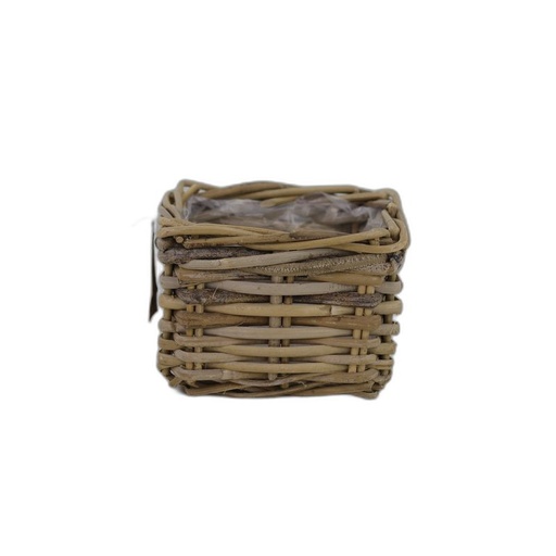 [730-002S] kubu rotan potmand vierkant split 20x20