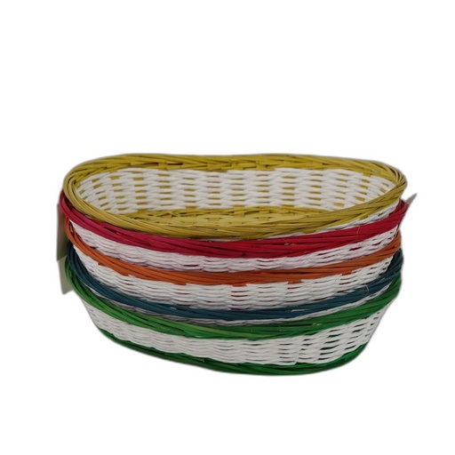 [BO3163] mand ovaal witte koord assortiment 5 kleuren