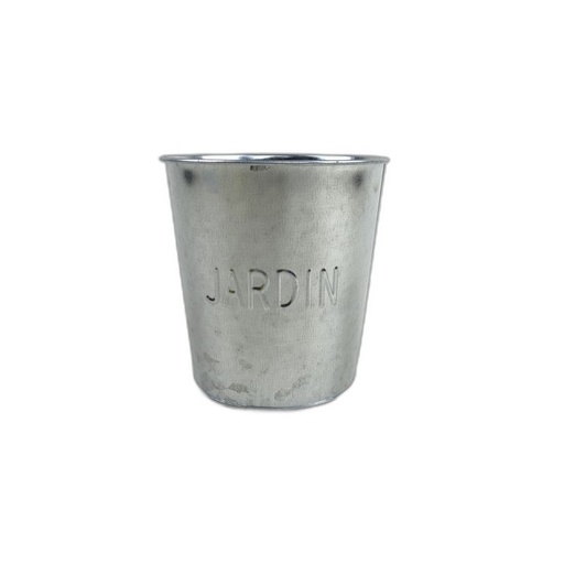 [BW1303-NAT] pot zinc orchidée naturel