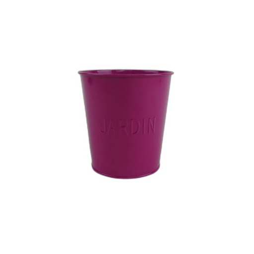 [BW1303-PINK] pot zinc orchidée rose