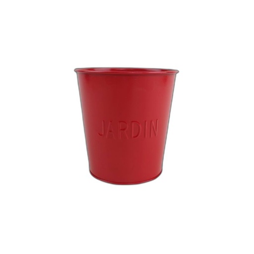 [BW1303-RED] zink pot orchidee rood