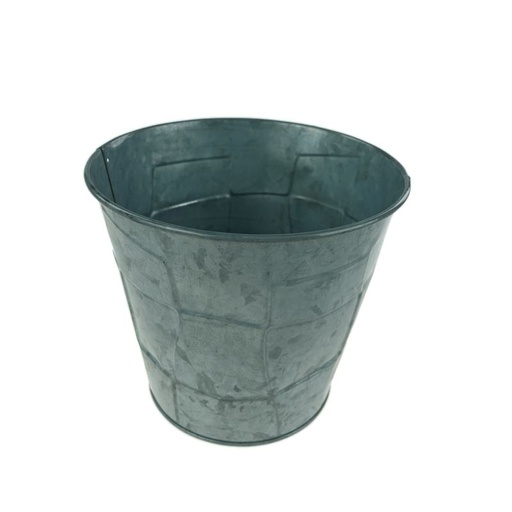 [BW1749-3] seaux zinc naturel craquel D16