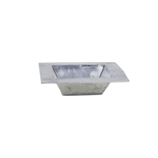 [CU-138] zinc plateau carré avec bord naturel