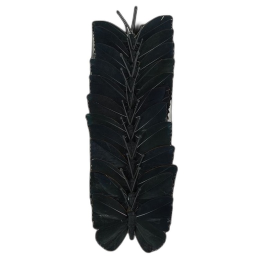 [P280581-10] papillon deco 10cm - 12pcs noir
