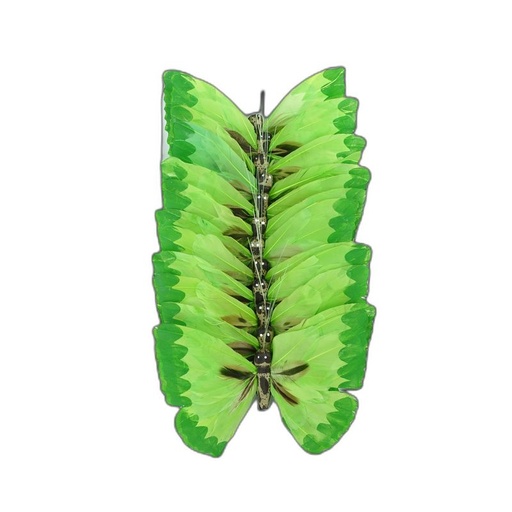[TFBS-21-33-G-18] deco vlinder 12pcs - 18cm groen