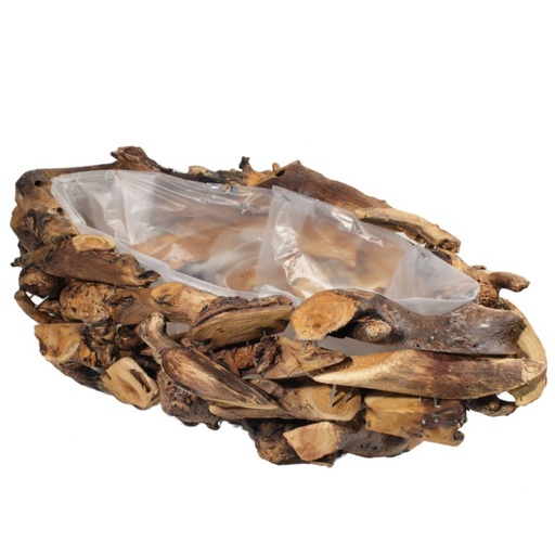 [33-569] drijfhout boot naturel