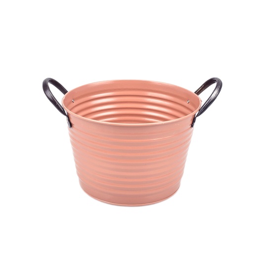 [50-833] Light-Brown High Zinc Bowl 'Convex' w/ Dark Ears