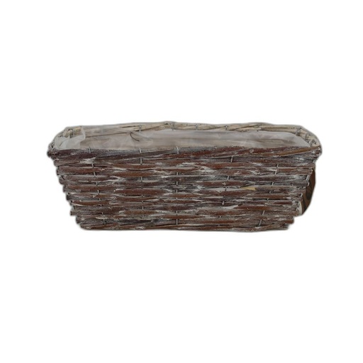 [312-306S] unpeeled jardinière rectangulair S