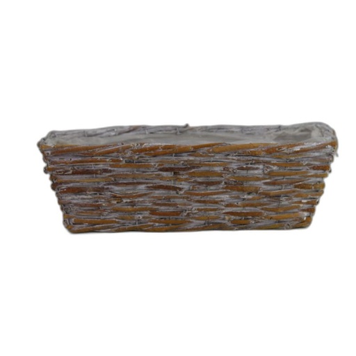 [312-306L] unpeeled jardinière rectangulair L