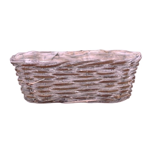 [312-307S] unpeeled jardinière ovale S