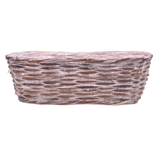 [312-307L] unpeeled jardinière ovale L