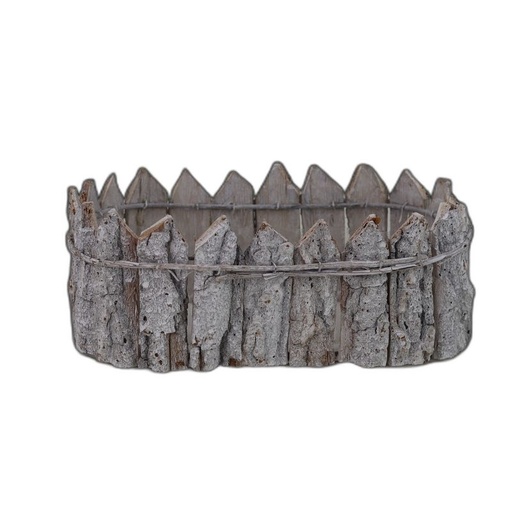 [13225] jardinière ovale écorse S