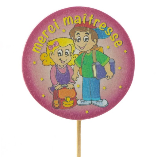 [40174] Merci Maîtresse rose picque bois