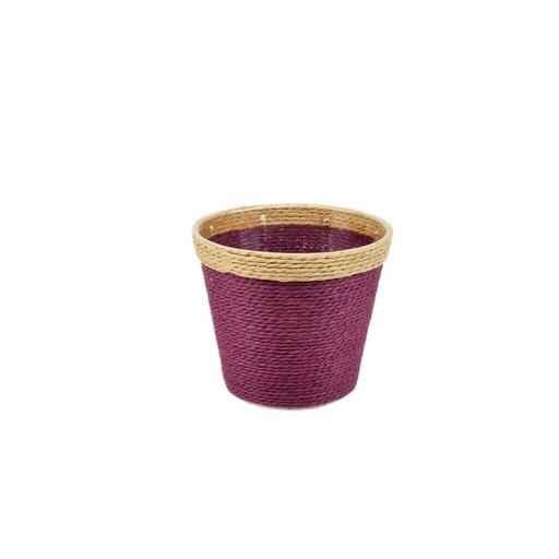 [18-961] Lilac Paper Basket w/ Rim