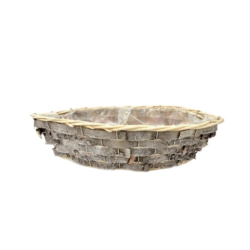 [22-721] Boat Birch Basket Planter