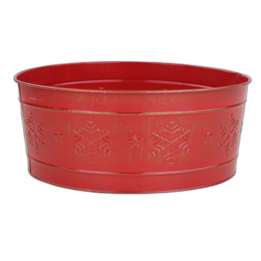 [324-509] zink rond schaal L "Red December" Ø25