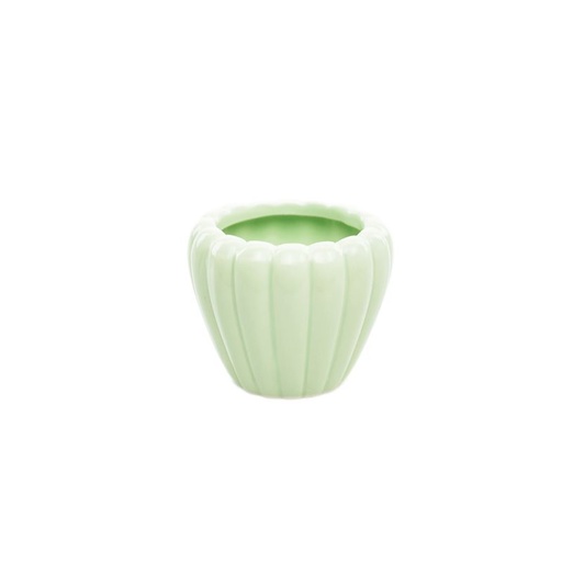 [93-520-V] Mint-Green Ceramic Pot 'Eva' ES-6