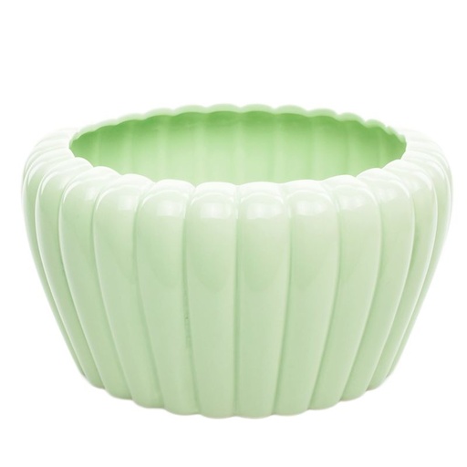 [93-526-V] Mint-Green Ceramic Bowl 'Eva'