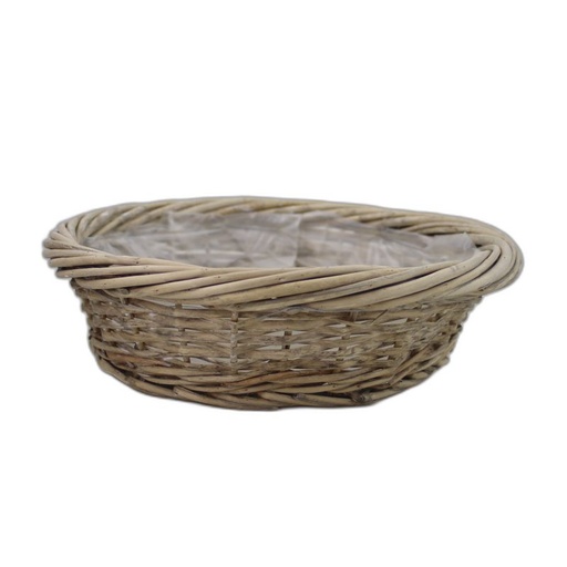 [11452] round basket grey 'Fruta' ø32