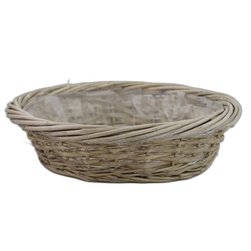 [11451] round basket grey 'Fruta' ø37