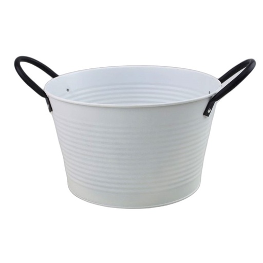 [315-011] Light-Grey Round Zinc 'Convex' w/ Dark Ears，