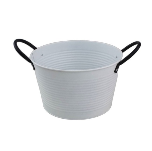 [315-010] Light-Grey Round Zinc 'Convex' w/ Dark Ears，