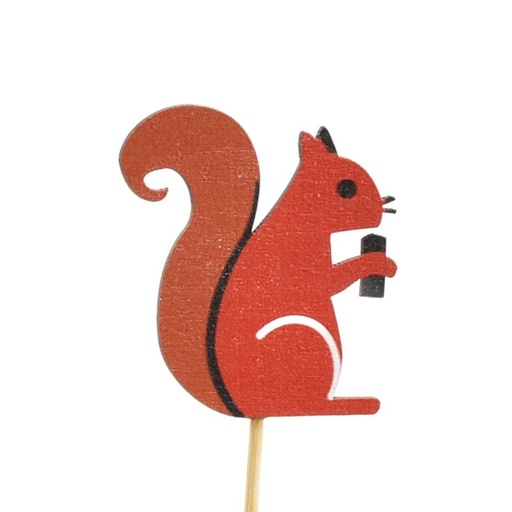[15-605] Squirrel on 20cm Stick