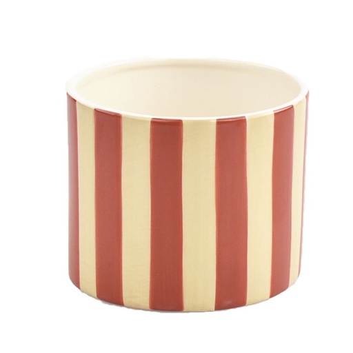 [92-342] Red/Creme Dolomite Pot Circus
