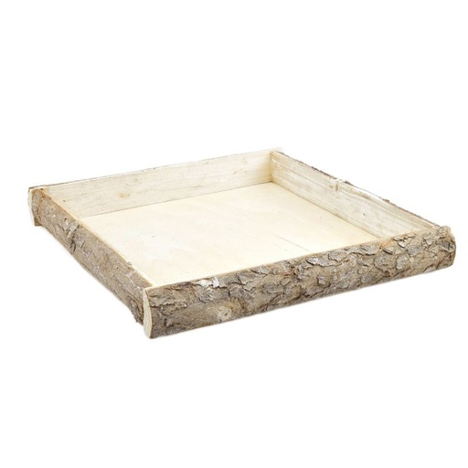 [75-502] Square Bark Tray L